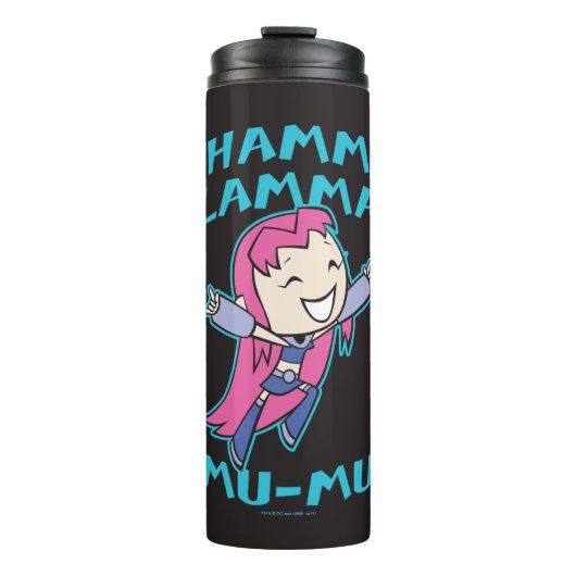 Tien Titans gaan! | Starfire "Shamma Lamma Mu-Mu" Thermosbeker (Voorkant)