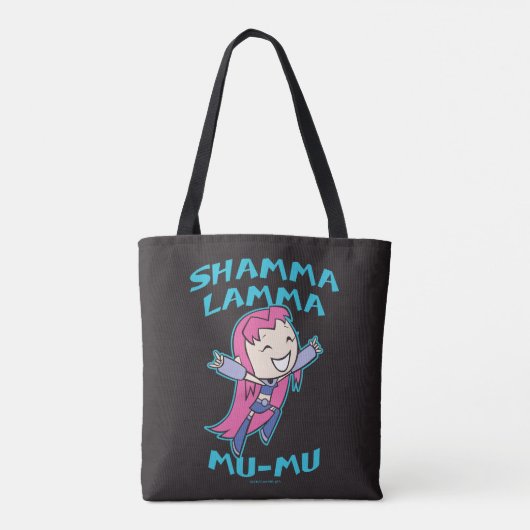 Tien Titans gaan! | Starfire "Shamma Lamma Mu-Mu" Tote Bag (Achterkant)