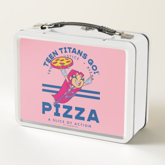 Tien Titans gaan! Starfire "Truth Justice Pizza" (Achterkant)