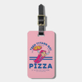 Tien Titans gaan! Starfire "Truth Justice Pizza" Bagagelabel (Voorkant verticaal)