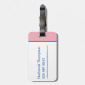 Tien Titans gaan! Starfire "Truth Justice Pizza" Bagagelabel (Achterkant verticaal)