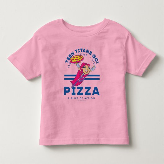 Tien Titans gaan! Starfire "Truth Justice Pizza" Kinder Shirts (Voorkant)