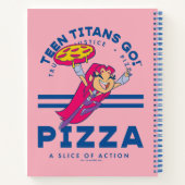 Tien Titans gaan! Starfire "Truth Justice Pizza" Notitieboek (Achterkant)