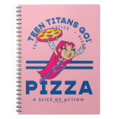 Tien Titans gaan! Starfire "Truth Justice Pizza" Notitieboek (Voorkant)