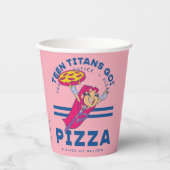 Tien Titans gaan! Starfire "Truth Justice Pizza" Papieren Bekers (Voorkant)