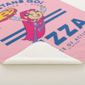 Tien Titans gaan! Starfire "Truth Justice Pizza" Sherpa Deken (3/4)