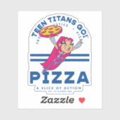 Tien Titans gaan! Starfire "Truth Justice Pizza" Sticker (Vel)