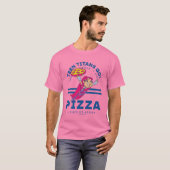 Tien Titans gaan! Starfire "Truth Justice Pizza" T-shirt (Voorkant volledig)