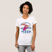 Tien Titans gaan! Starfire "Truth Justice Pizza" T-shirt (Voorkant volledig)