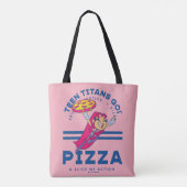 Tien Titans gaan! Starfire "Truth Justice Pizza" Tote Bag (Achterkant)