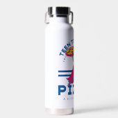 Tien Titans gaan! Starfire "Truth Justice Pizza" Waterfles (Voorkant)