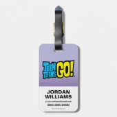 Tien Titans gaan! | Starfire's Heart Punch Graphic Bagagelabel (Achterkant verticaal)