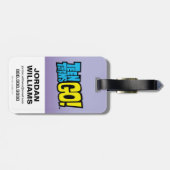 Tien Titans gaan! | Starfire's Heart Punch Graphic Bagagelabel (Achterkant horizontaal)