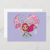 Tien Titans gaan! | Starfire's Heart Punch Graphic Briefkaart (Voorkant / Achterkant)
