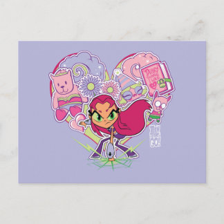 Tien Titans gaan! | Starfire's Heart Punch Graphic Briefkaart