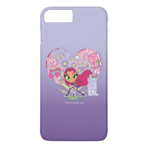 Tien Titans gaan!   Starfire's Heart Punch Graphic iPhone 8/7 Plus Hoesje