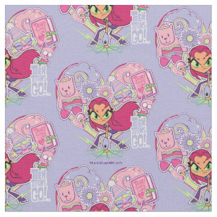 Tien Titans gaan!   Starfire's Heart Punch Graphic Stof