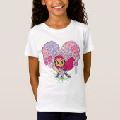 Tien Titans gaan! | Starfire's Heart Punch Graphic T-shirt (Voorkant)