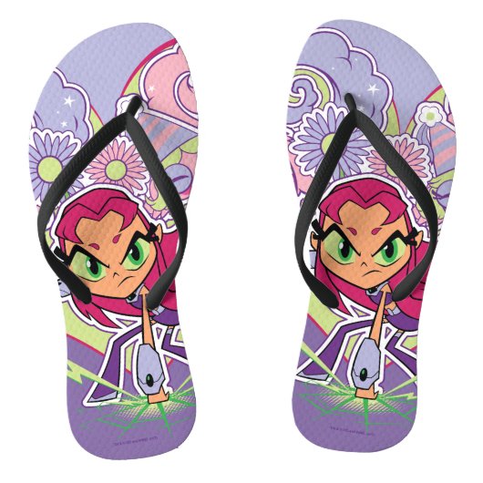 Tien Titans gaan! | Starfire's Heart Punch Graphic Teenslippers (Voetbed)
