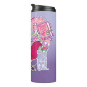 Tien Titans gaan! | Starfire's Heart Punch Graphic Thermosbeker (Geroteerd rechts)