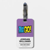 Tien Titans gaan! | Starvuur "Ik heb het geluk" Bagagelabel (Achterkant verticaal)