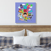 Tien Titans gaan! | Team Arrow Graphic Canvas Afdruk (Insitu (Slaapkamer))