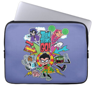 Tien Titans gaan!   Team Arrow Graphic Laptop Sleeve