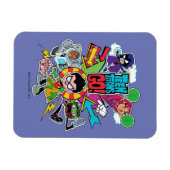 Tien Titans gaan! | Team Arrow Graphic Magneet (Horizontaal)