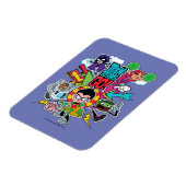 Tien Titans gaan! | Team Arrow Graphic Magneet (Linkerzijde)