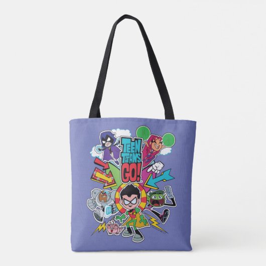Tien Titans gaan! | Team Arrow Graphic Tote Bag (Achterkant)