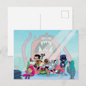 Tien Titans gaan! | Tentacled Monster-benaderingen Briefkaart (Voorkant / Achterkant)