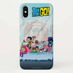 Tien Titans gaan!   Tentacled Monster-benaderingen Case-Mate iPhone Case