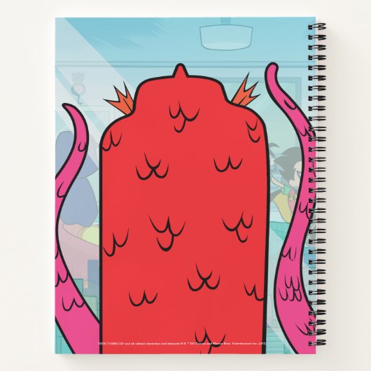 Tien Titans gaan! | Tentacled Monster-benaderingen Notitieboek (Achterkant)