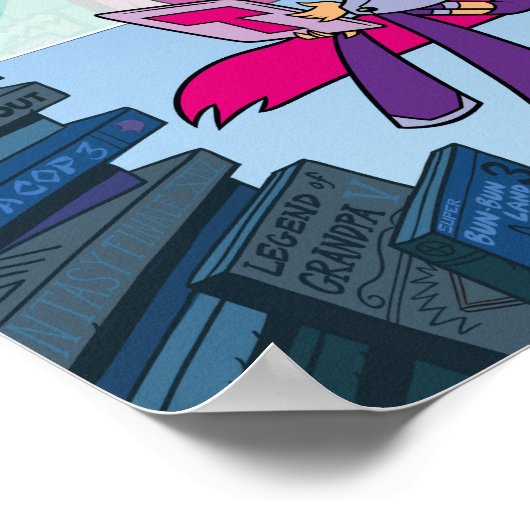 Tien Titans gaan! | Tentacled Monster-benaderingen Poster (Hoek)