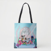 Tien Titans gaan! | Tentacled Monster-benaderingen Tote Bag (Voorkant)