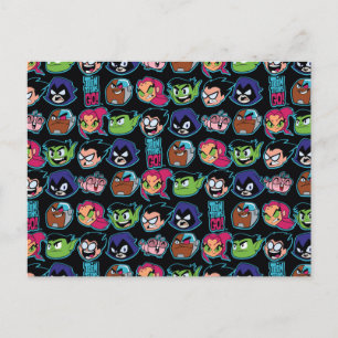 Tien Titans gaan!   Titans Head Pattern Briefkaart