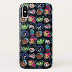 Tien Titans gaan! Titans Head Pattern iPhone X Hoesje