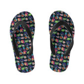 Tien Titans gaan! | Titans Head Pattern Kinder Teenslippers (Voetbed)