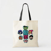 Tien Titans gaan! | Titans Head Pattern Tote Bag (Voorkant)