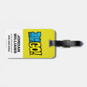 Tien Titans gaan! | Titans Tower Collage Bagagelabel (Achterkant horizontaal)