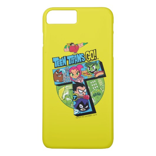 Tien Titans gaan! | Titans Tower Collage Case-Mate iPhone Case (Achterkant)