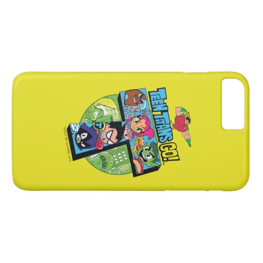 Tien Titans gaan! | Titans Tower Collage Case-Mate iPhone Case (Achterkant (Horizontaal))