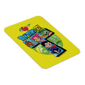 Tien Titans gaan! | Titans Tower Collage Magneet (Rechterzijde)