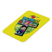 Tien Titans gaan! | Titans Tower Collage Magneet (Linkerzijde)