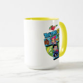 Tien Titans gaan! | Titans Tower Collage Mok (Voorkant rechts)