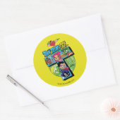 Tien Titans gaan! | Titans Tower Collage Ronde Sticker (Envelop)