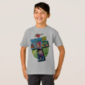 Tien Titans gaan! | Titans Tower Collage T-shirt (Voorkant volledig)