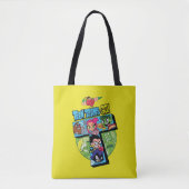 Tien Titans gaan! | Titans Tower Collage Tote Bag (Voorkant)
