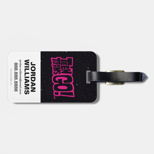 Tien Titans gaan! | Warrior Cyborg Riding Pegasus Bagagelabel (Achterkant horizontaal)