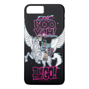 Tien Titans gaan!   Warrior Cyborg Riding Pegasus Case-Mate iPhone Case